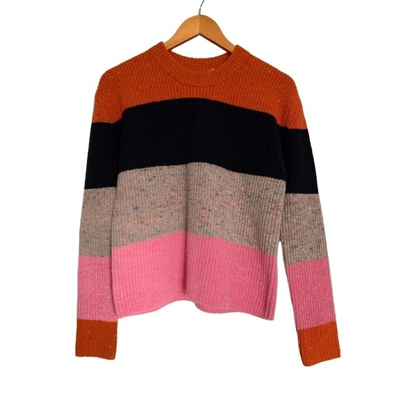 ALC sweater striped lambswool cashmere blend Georgiana - Picture 2 of 4